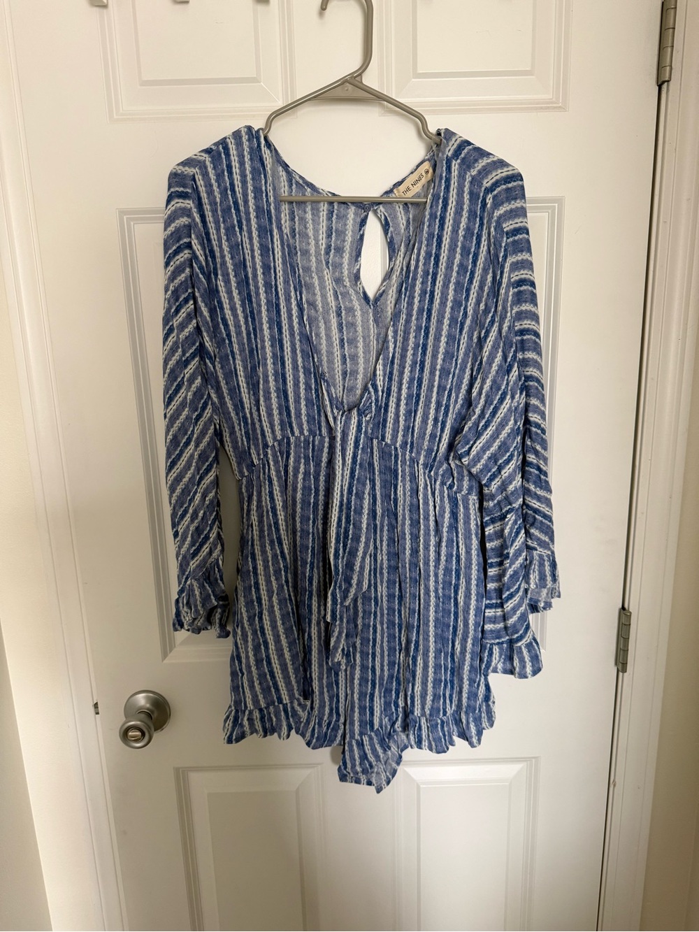 Blue Striped Romper